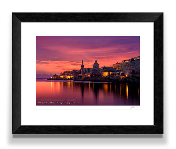 Fiery Sky over Valletta