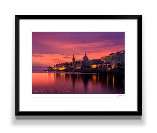 Fiery Sky over Valletta