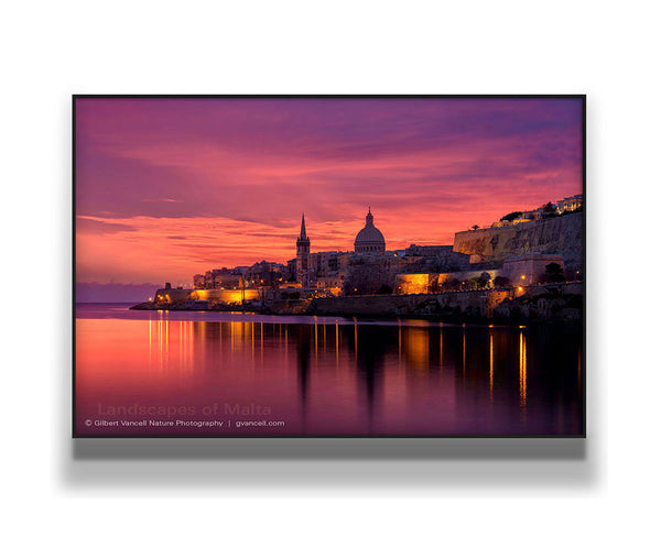 Fiery Sky over Valletta