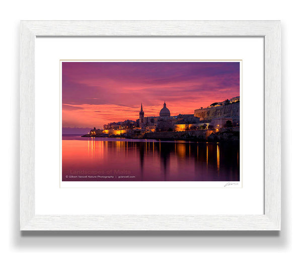 Fiery Sky over Valletta