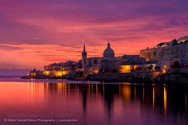 Fiery Sky over Valletta