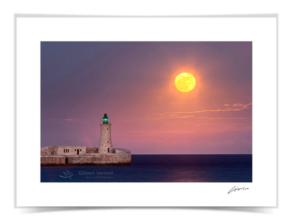 Moonrise, Valletta Lighthouse II