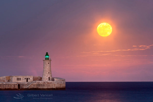 Moonrise, Valletta Lighthouse II
