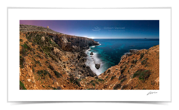 Moonlit Inlet at 'Ras il-Ħamrija'