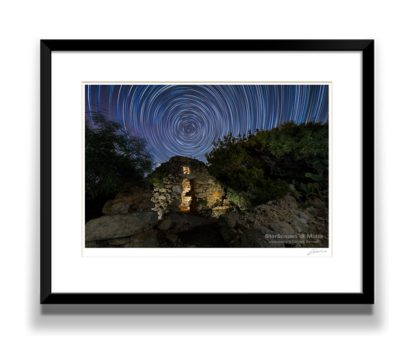 Star trails over Girna