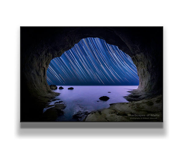 Star trails in Sea Cave
