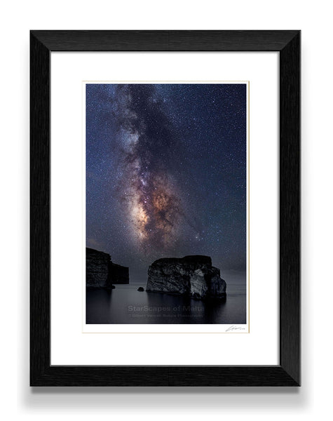 The Milky Way over the Fungus Rock, Gozo
