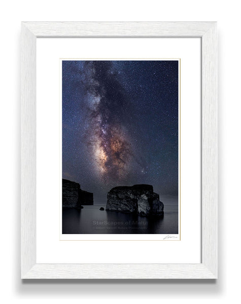 The Milky Way over the Fungus Rock, Gozo