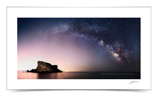 The Milky Way over Filfla