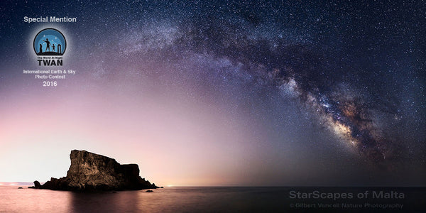 The Milky Way over Filfla