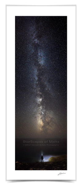 The Milky Way, Malta Fine Art Print
