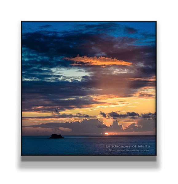 A Shy Sunset Behind Filfla