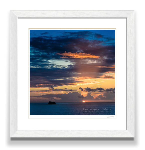 A Shy Sunset Behind Filfla