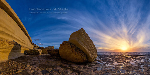 Sunset at il-Blata tal-Melħ