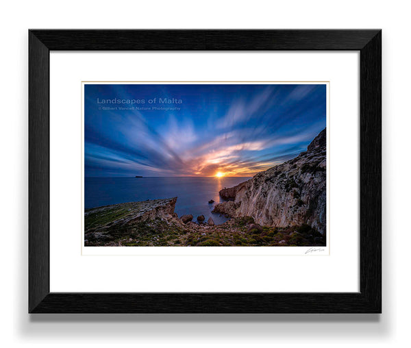 Sunset near Għar Lapsi