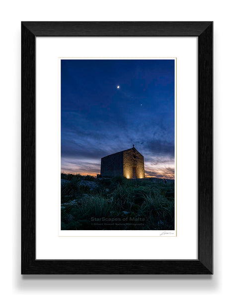 Moon, Mars & Venus over St. Magdalene Chapel