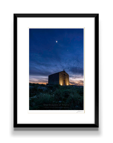 Moon, Mars & Venus over St. Magdalene Chapel