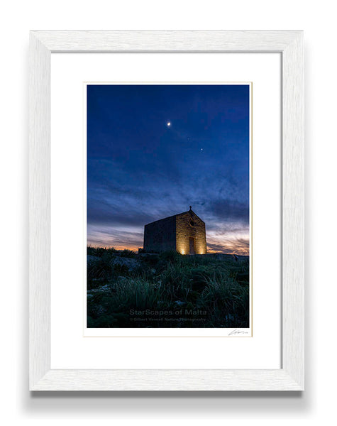 Moon, Mars & Venus over St. Magdalene Chapel