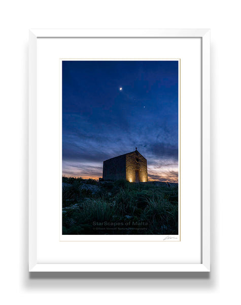 Moon, Mars & Venus over St. Magdalene Chapel