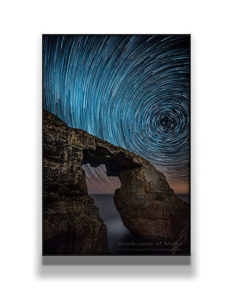 Star trails over Mielaħ Window