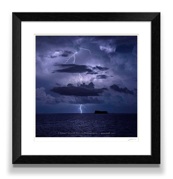 Lightning over Filfla I