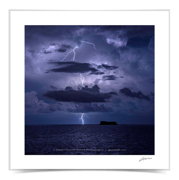 Lightning over Filfla I