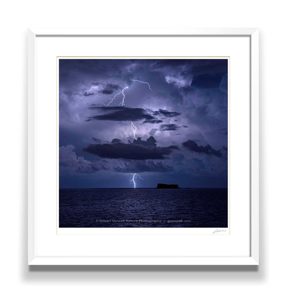 Lightning over Filfla I