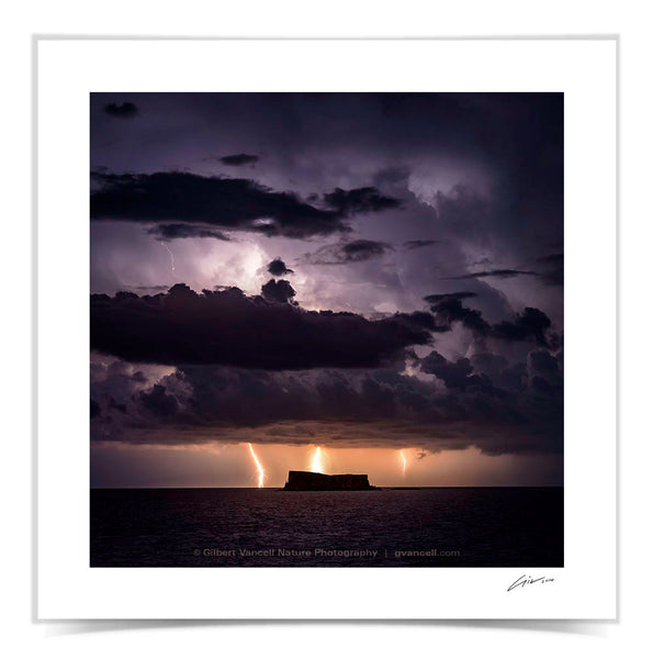 Lightnings over Filfla