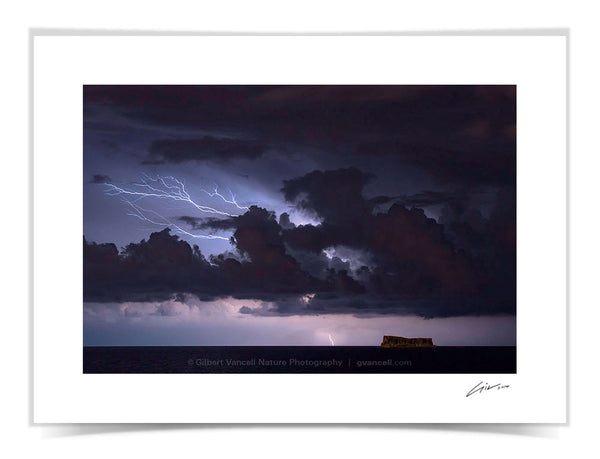 Lightning over Filfla II