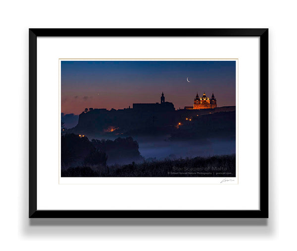 Moon & Venus over Mdina
