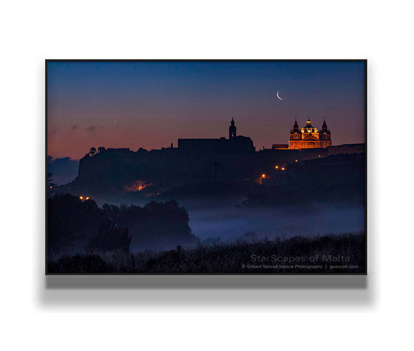 Moon & Venus over Mdina