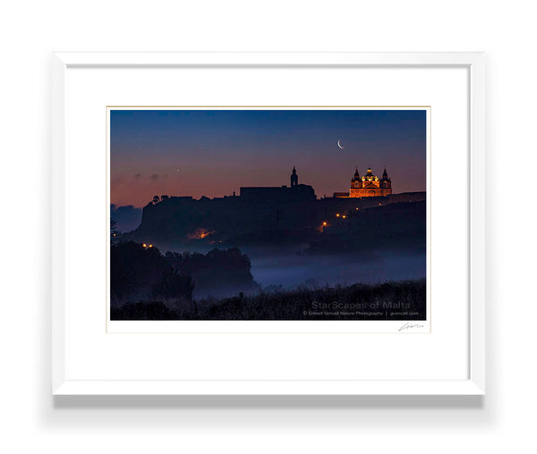 Moon & Venus over Mdina