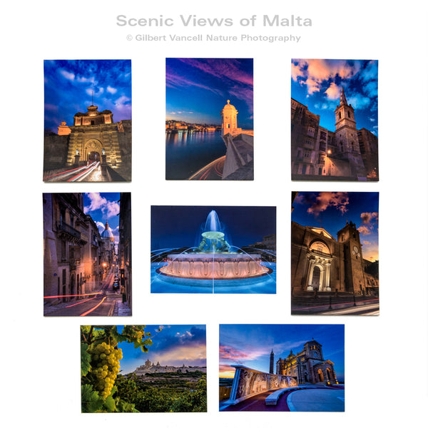 Scenic Views of Malta – Set of 8 Postcards