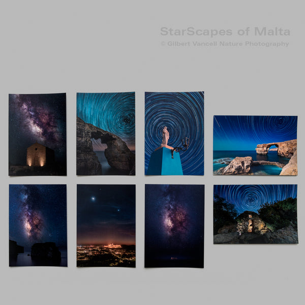 StarScapes of Malta – Set of 8 Postcards